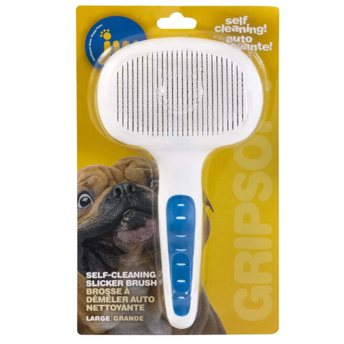 JW Grip Soft Self Cleaning Slicker LG