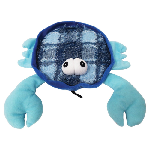Scoochie Blue Claw Crab Dog Toy 10.5"