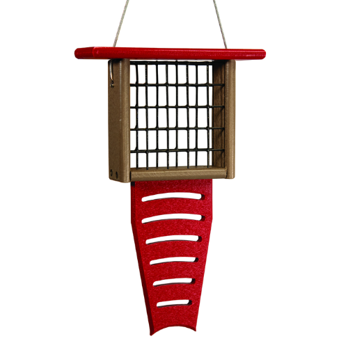 Americas Favorite Single Tail Prop Suet Feeder Red