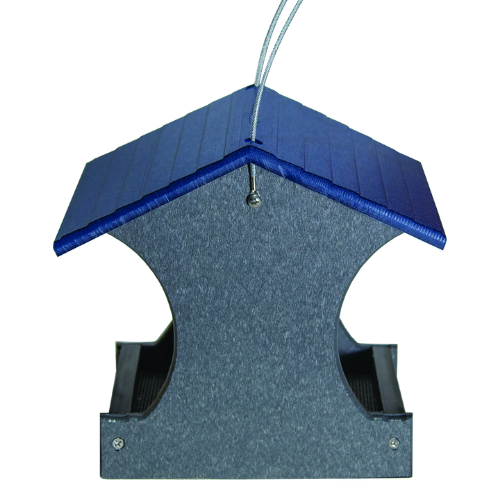 Americas Favorite Hopper Feeder Blue & Gray Small