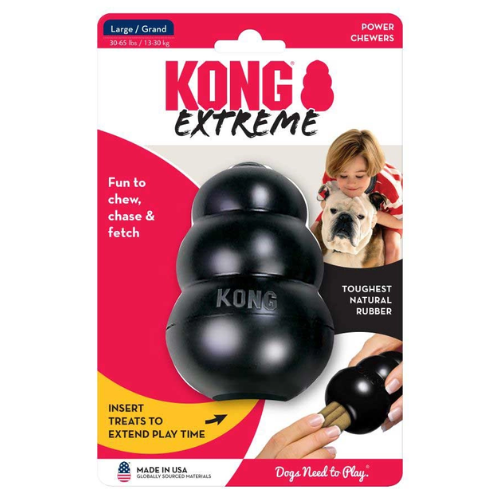 Kong Extreme Dog Toy Rubber Black Large
