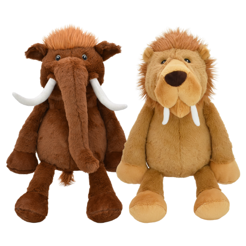Multipet Prehistoric Pals Sabertooth Mammoth 22" Dog Toy