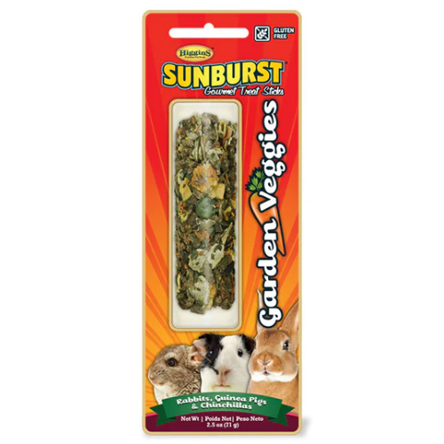 Higgins Sunburst Small Animal Garden Veggies Treat Stick 2.5oz