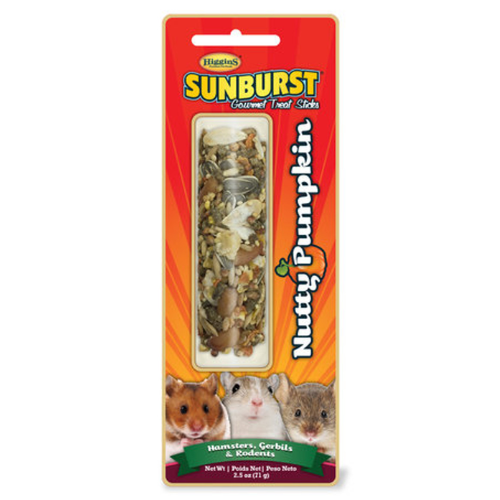 Higgins Sunburst Small Animal Nutty Pumpkin Treat Stick 2.5oz