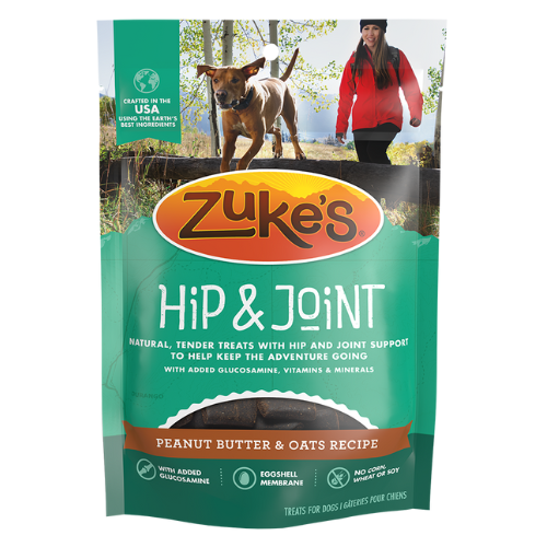 Zukes Hip Action Peanut Butter & Oats Dog Treats 1#