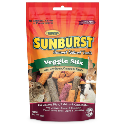 Higgins Sunburst Small Animal Treat Veggie Stix 4oz