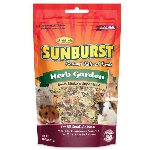 Higgins Sunburst Small Animal Treats Herb Garden 5oz