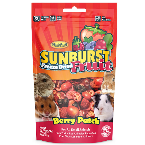 Higgins Sunburst Sm Animal Treats Freeze Dried Berry Patch .52oz