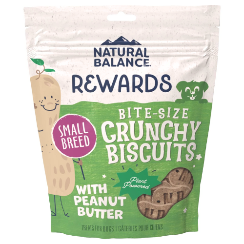 Natural Balance Rewards Dog Treats Small Breed Crunchy Peanut Butter 8oz