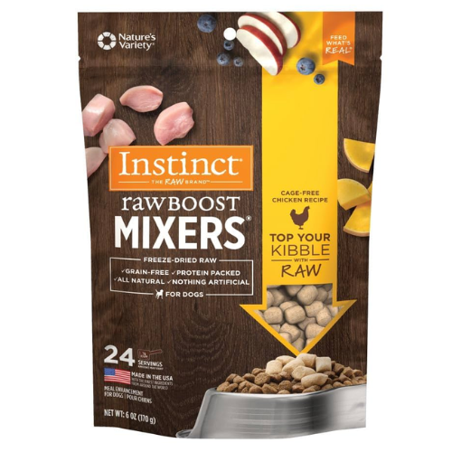 Instinct Dog Freeze Dried Raw Boost Mixer Food Topper Chicken 6oz