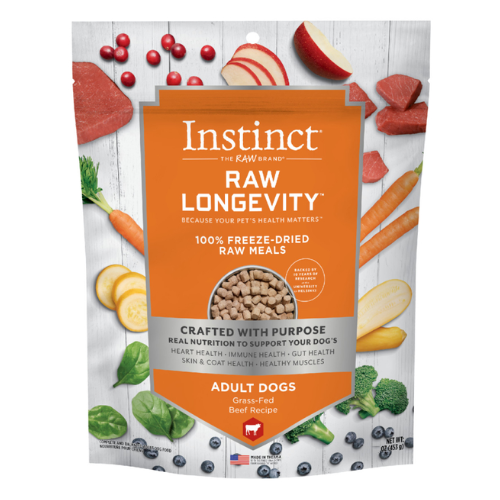 Instinct Adult Dog Freeze Dried Raw Longevity Meal Beef 5oz