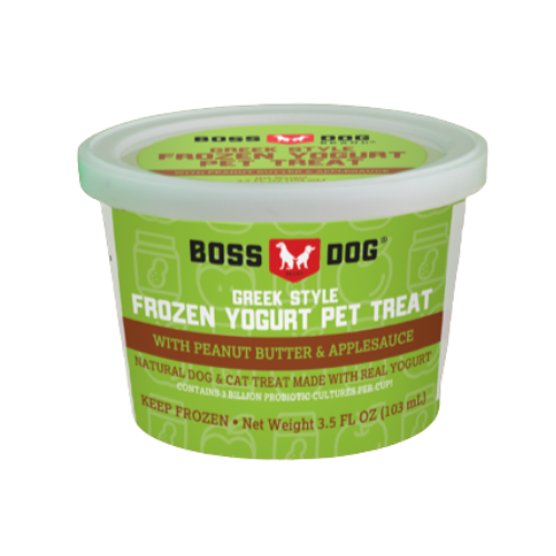 Boss Dog Frozen Yogurt Treat Peanut Butter Apple 3.5oz