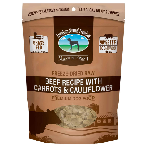American Natural Premium Beef Carrot & Cauliflower Freeze Dried Dog Food