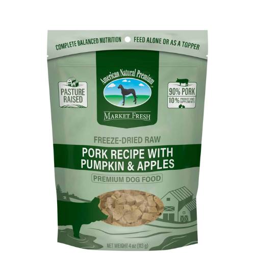 American Natural Premium Pork Pumpkin & Apple Freeze Dried Dog Food 4oz