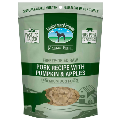 American Natural Premium Pork Pumpkin & Apple Freeze Dried Dog Food 16oz