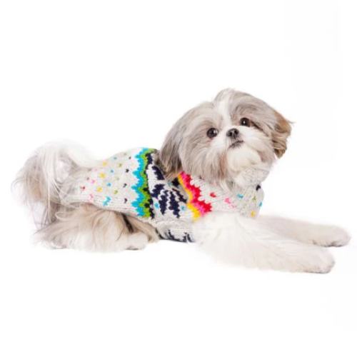 Rainbow Snowflake Sweater SM