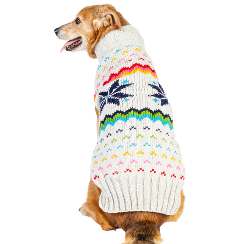 Rainbow Snowflake Sweater XXL