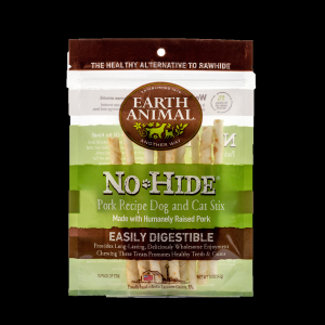 Earth Animal No Hide Dog Chew Pork Stix Small 10 Pack