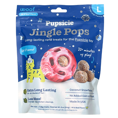 Woof Holiday Pupsicle Jingle Pops Large 8oz