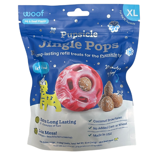 Woof Holiday Pupsicle Jingle Pops XL 12oz