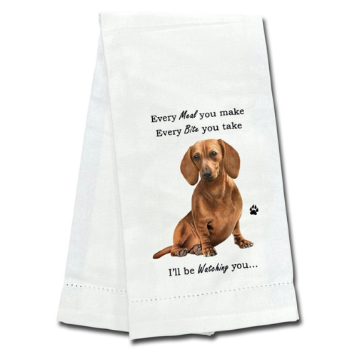 Red Dachshund Towel