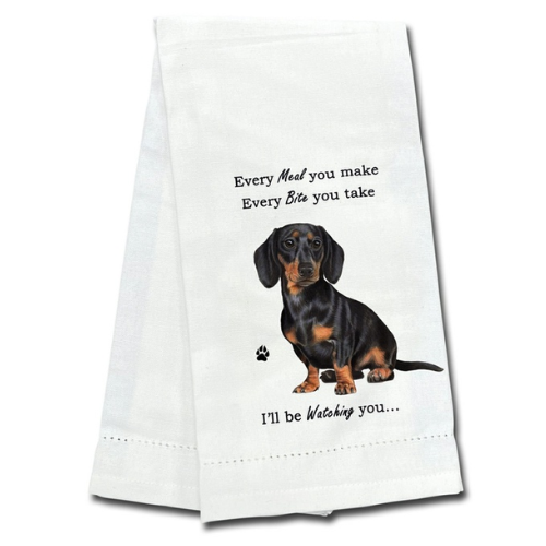 Black Dachshund Towel