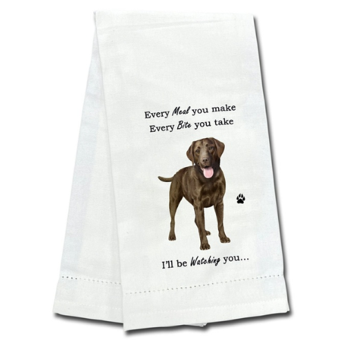 Chocolate Labrador Towel