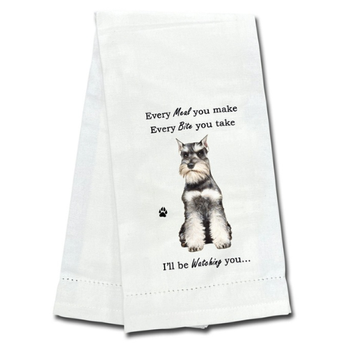 Cropped Schnauzer Towel