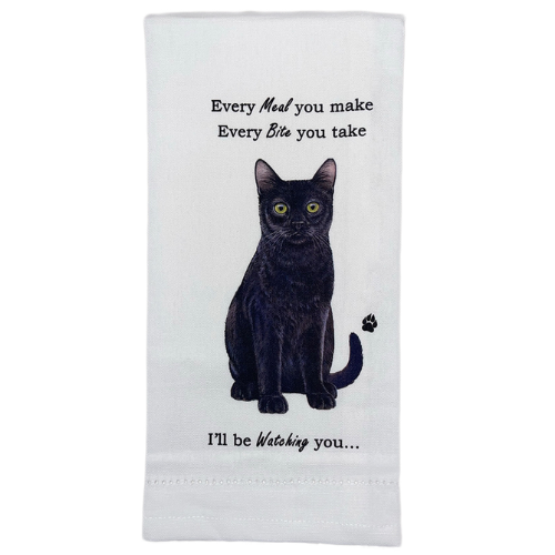 Black Cat Towel