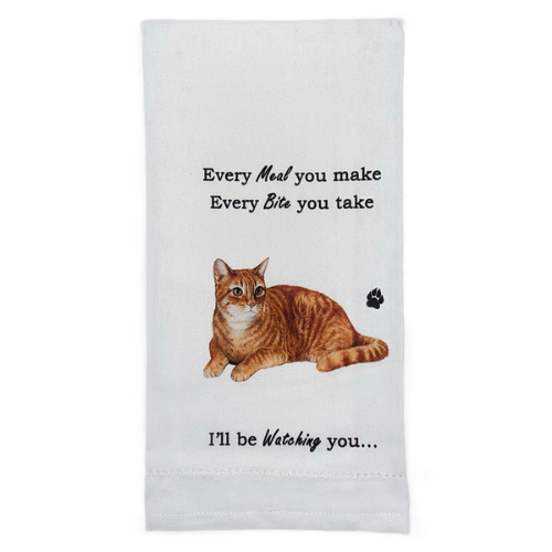 Orange Tabby Cat Towel