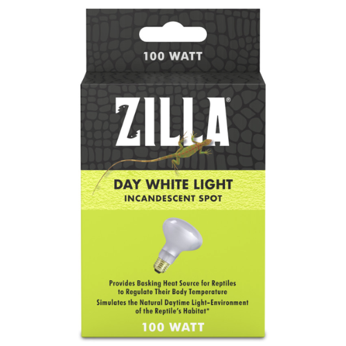 Zilla Reptile Terrarium Heat Lamp Incandescent Bulb Spot White 100W