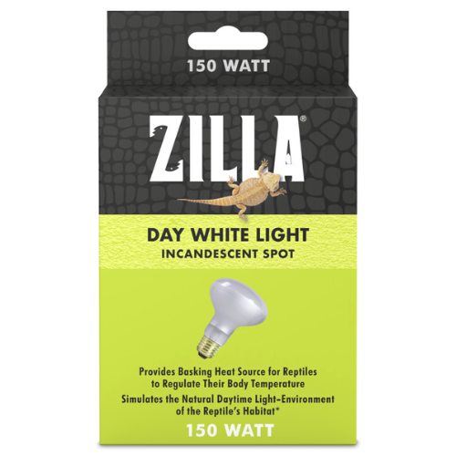 Zilla Reptile Terrarium Heat Lamp Incandescent Bulb Spot White 150W