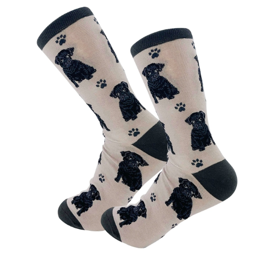 Black Pug Socks