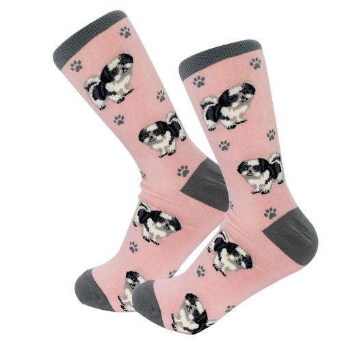 Black Shih Tzu Socks