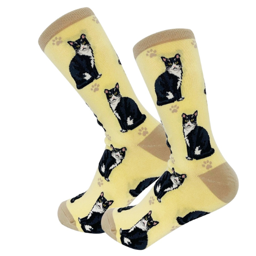 Black & White Cat Socks