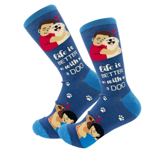 "Life Is Better With A Dog" Socks