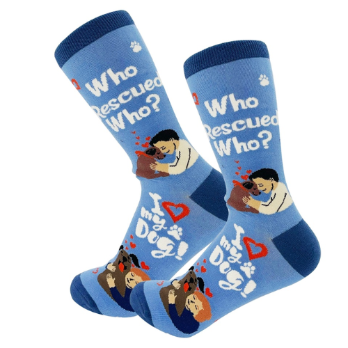 "Who Rescued Who?" Socks