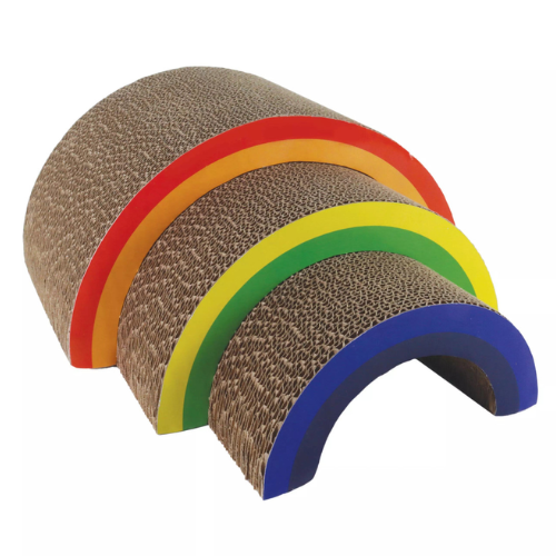 Coastal Turbo Cat Scratcher Rainbow Stack