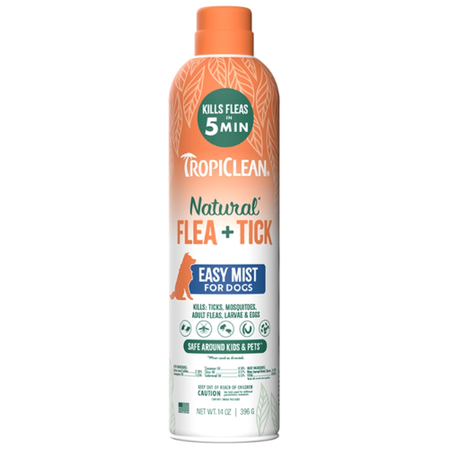 Tropiclean Natural Flea & Tick Mist for Dogs 14oz