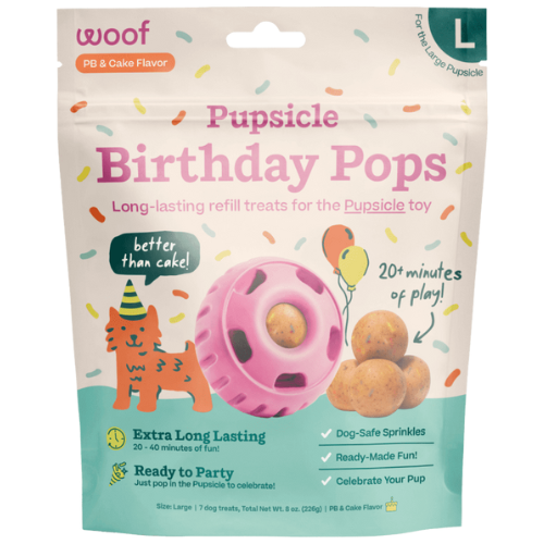 Woof Pupsicle Pops Birthday Large 8oz 7pk