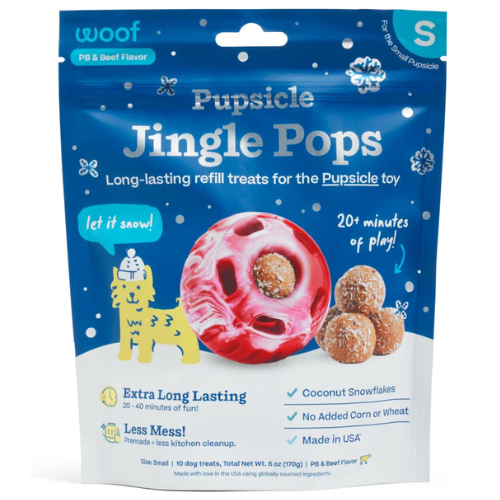 Woof Holiday Pupsicle Jingle Pops Small 6oz