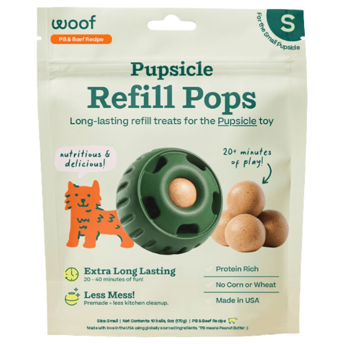 Woof Pupsicle Pop Beef and Peanut Butter Small 6oz