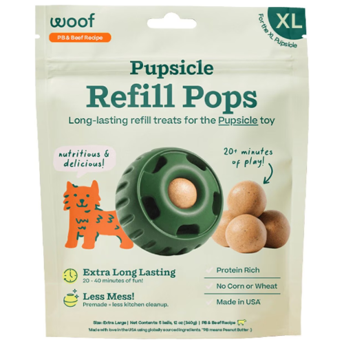 Woof Pupsicle Pop Beef and Peanut Butter XLarge 12oz