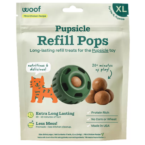 Woof Pupsicle Pop Chicken and Peanut Butter XLarge 12oz
