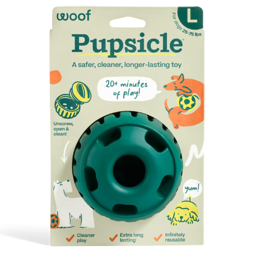 WOOF PUPSICLE GREEN LG