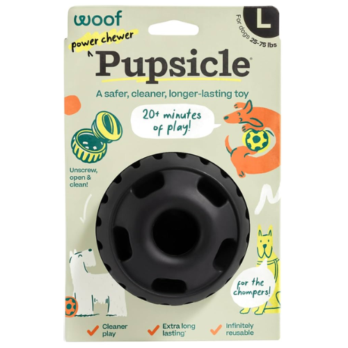 Woof Pupsicle Black Power Chewer Large