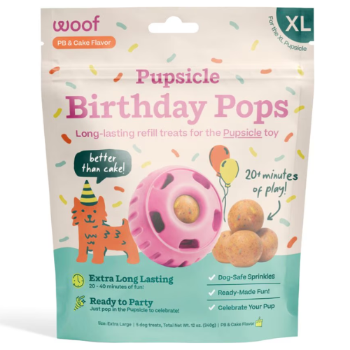 Woof Pupsicle Pops Birthday X-Large 12oz 5pk