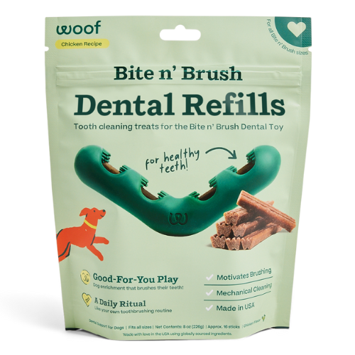 Woof Bite N Brush Refill 18 count