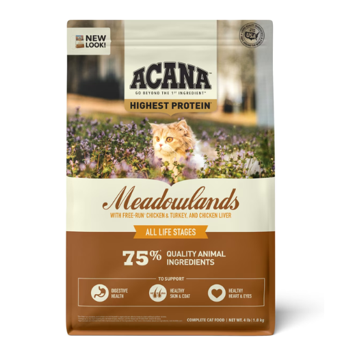Acana Highest Protein Cat Meadowlands 4#
