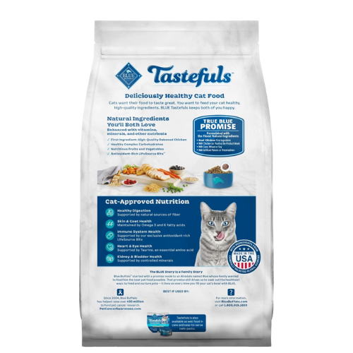 Blue Buffalo Tastefuls Cat Indoor Chicken & Brown Rice 7#